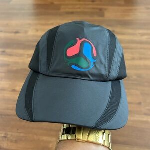Adidas Black Cap with Multicolor Logo